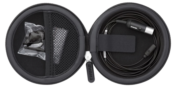 UL4 UNIPLEX CARDIOID LAVALIER MICROPHONE, MTQG CONNECTOR, BLACK, INCLUDES ACCESSORIES